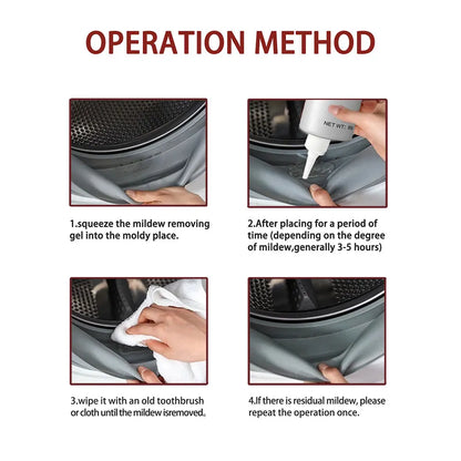 90G Effective Mold Mildew Cleaner Mold Remover Eco Friendly Gel Mildew Remover for Bathroom Washing Machine Refrigerator Strip